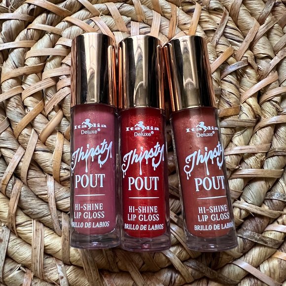 italia deluxe Makeup 3 Italia Deluxe Thirsty Pout Hi Shine Lip